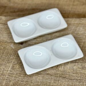 Dip Sauce Dish 2 Sided Set Of 2 multiple available great for soy sauce and dips